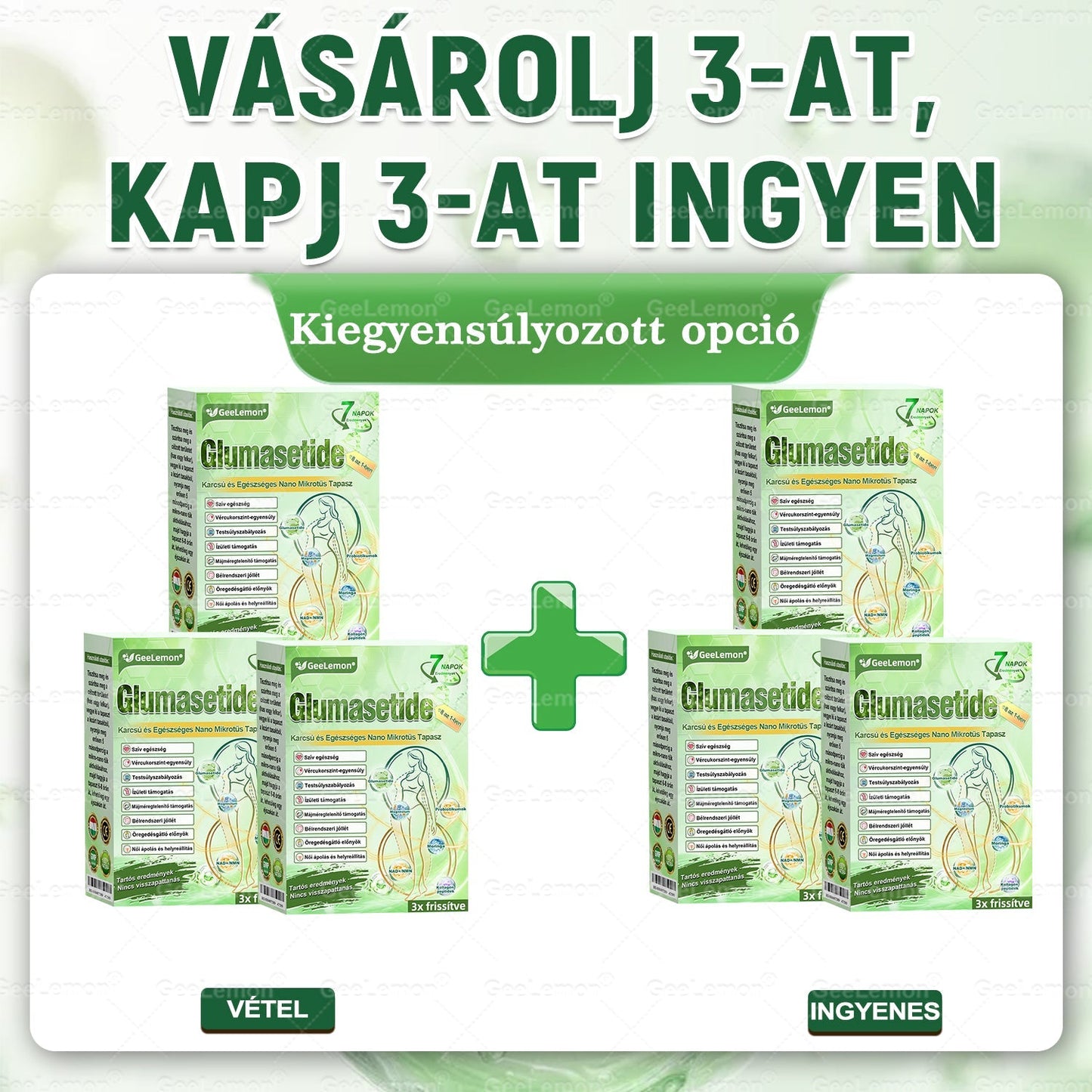 Ajánlott a Semmelweis Kórház által · 👩‍⚕️BENU hivatalos üzlet| 🎁 𝐆𝐞𝑒𝐿𝑒𝐦𝐨𝐧® Glumasetide 8 az 1-ben Karcsú és Egészséges Nano Mikrotűs Tapasz 🇭🇺